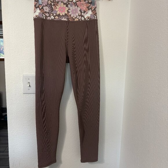 Z Supply Good Days Rib 7/8 Leggings in Twilight Sky Size Large New Activeware - Picture 1 of 9